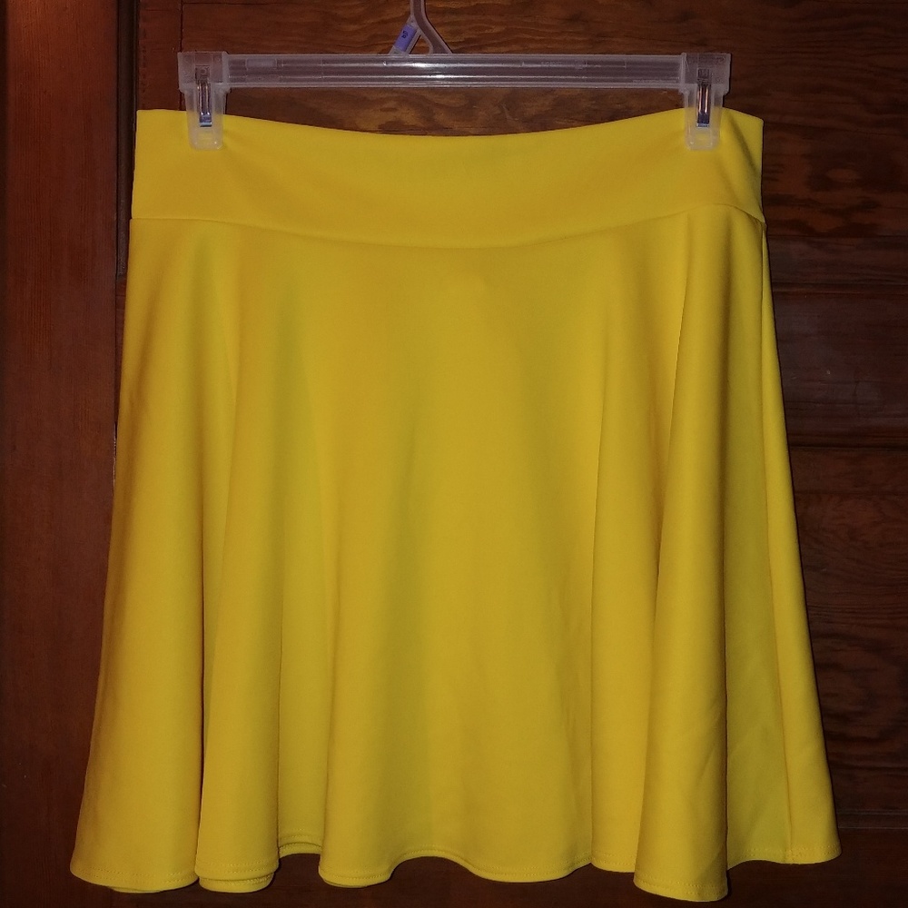 Simlu Yellow skater Skirt
